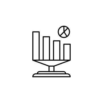 Business analytics icon. Element of artificial intelligence icon for mobile 스톡 일러스트
