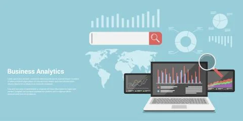 Business analytics Stock Illustration