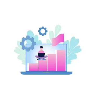 Business analytics Stock Illustration