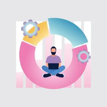 Business analytics Stock Illustration