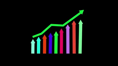Business Analytics Infographic Animation with Positive Growth Indicators, U.. Stock Footage 337009471