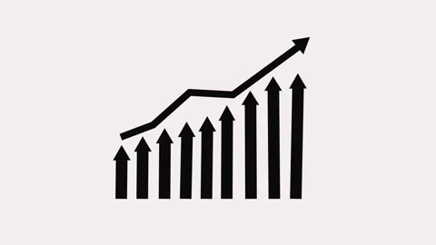 Business Analytics Infographic Animation with Positive Growth Indicators, U.. Stock Footage 337009486