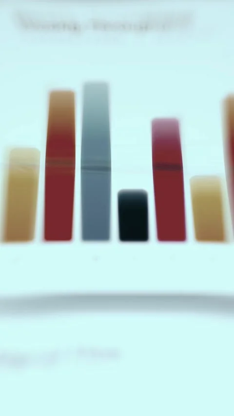 Business Analytics Radial Dashboard Selective Focus showing secure data Stock Footage 337427188