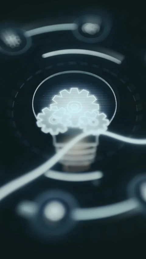 Business Analytics Radial Dashboard Shallow Focus showing secure data Stock Footage 337427284