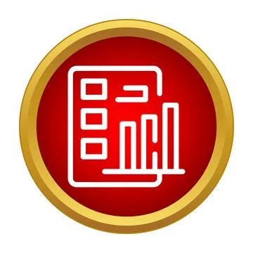 Business analytics report showing data statistics chart Stock Illustration