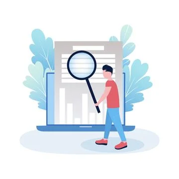 Business analytics theme Stock Illustration