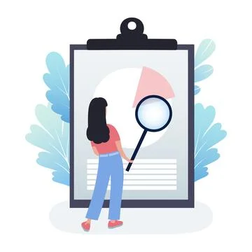 Business analytics theme Stock Illustration