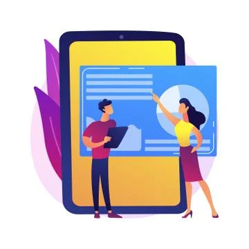 Business analytics vector concept metaphor Illustrazione stock