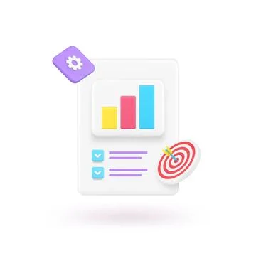 Business analyzing complete bar graph diagram checklist checkmark report pres 스톡 일러스트