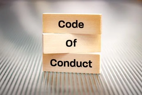 Business and code of conduct concept Stock Photos