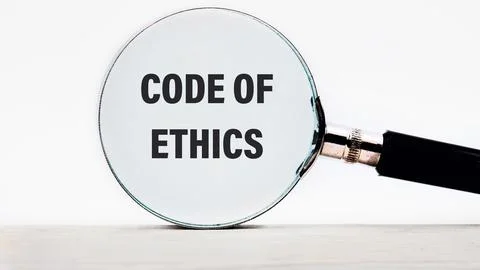 Business and code of ethics concept. Copy space. Concept words Code of ethi.. 写真素材
