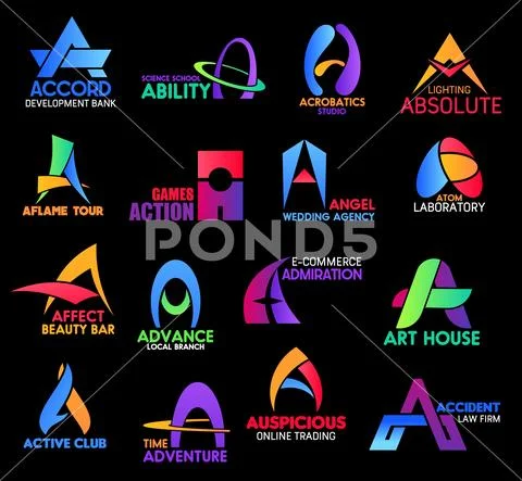 Business and corporate identity symbols Stock Illustration
