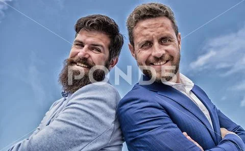 Business and corporate law. Lawyer agency. Confident business bosses. Men Stock Photos