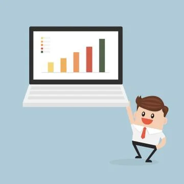 Business and data analytics. Stock Illustration