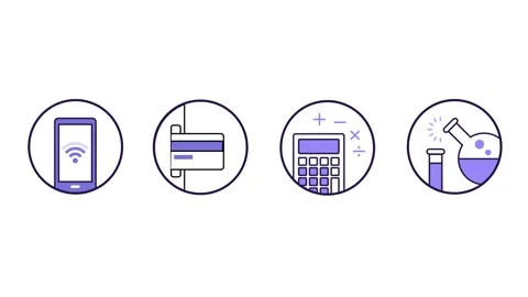 Business and E-commerce Finance Icon Motion Graphic Stock Footage 311754367