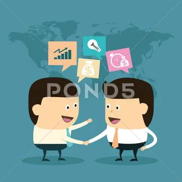 Business and finance Investment concept Stock Illustration