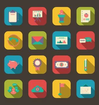 Business and Financial Objects Illustrazione stock