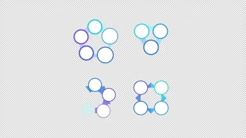 Business and management infographic steps template animation set Stock Footage 333733853