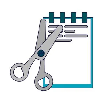 Business and office elements blue lines Illustrazione stock
