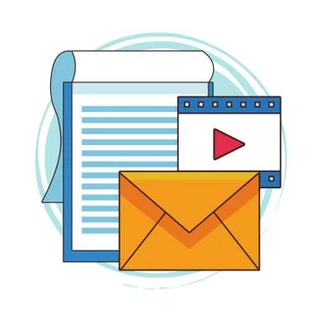 Business and office elements Illustrazione stock