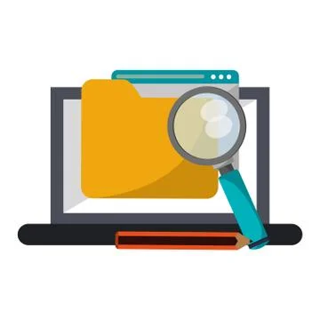 Business and office elements 库存插图