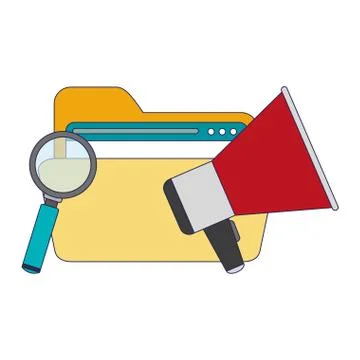 Business and office elements 库存插图