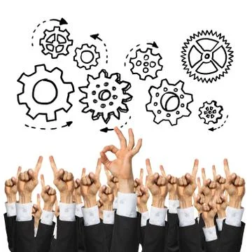 Business and teamwork concept Stock Illustration