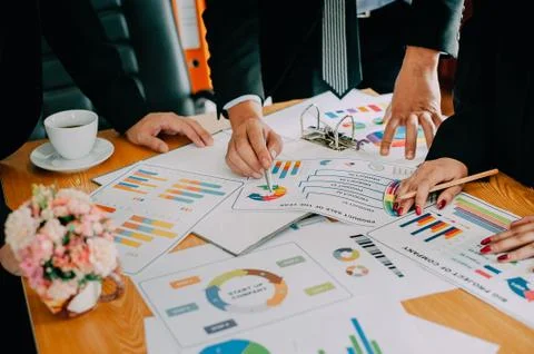 Business and teamwork Unity in work Meeting Of successful businesspeople Foto stock