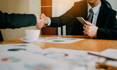 Business and teamwork Unity in work Meeting Of successful businesspeople Stock Photos