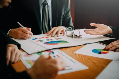 Business and teamwork Unity in work Meeting Of successful businesspeople Stock Photos