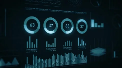 Business And Technology Digital Screen Background Stock Footage 331571370