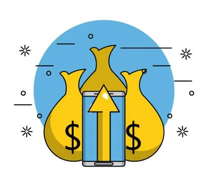 Business and technology Illustrazione stock