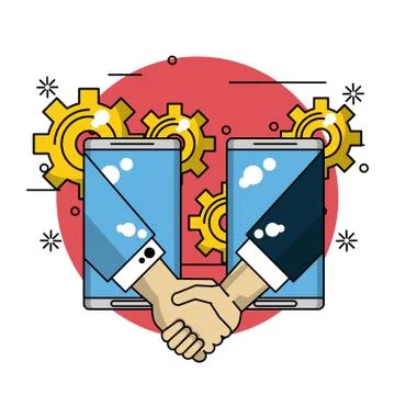 Business and technology 스톡 일러스트