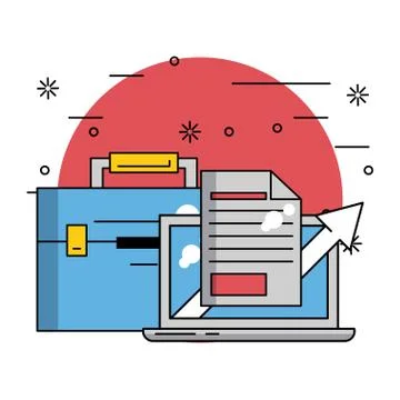 Business and technology 스톡 일러스트