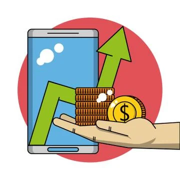Business and technology Illustrazione stock