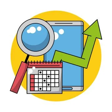Business and technology Stock Illustration