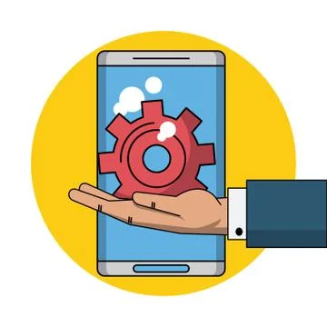 Business and technology Stock Illustration