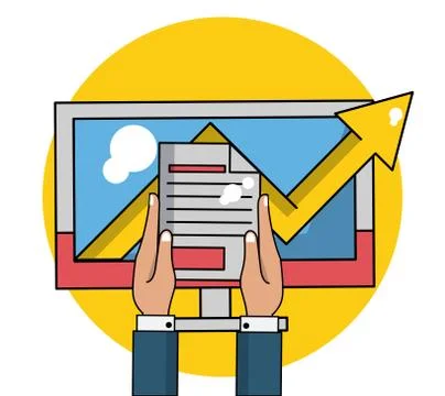 Business and technology 스톡 일러스트