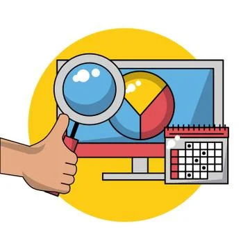 Business and technology Stock Illustration