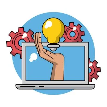 Business and technology Stock Illustration