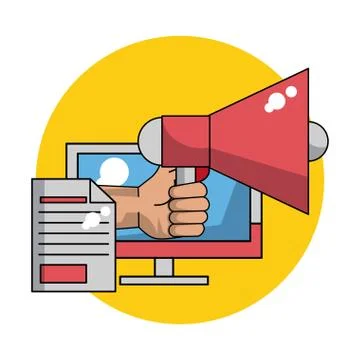 Business and technology Illustrazione stock