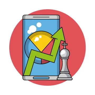 Business and technology Stockillustratie