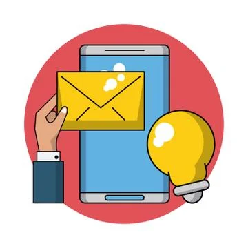 Business and technology Illustrazione stock