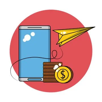 Business and technology Illustrazione stock