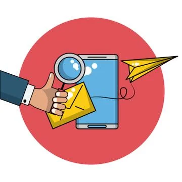 Business and technology Illustrazione stock