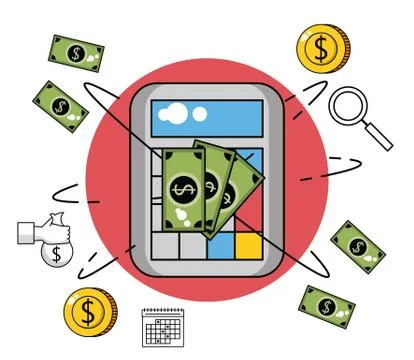 Business and technology Stock Illustration