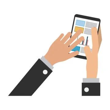 Business and technology Illustrazione stock