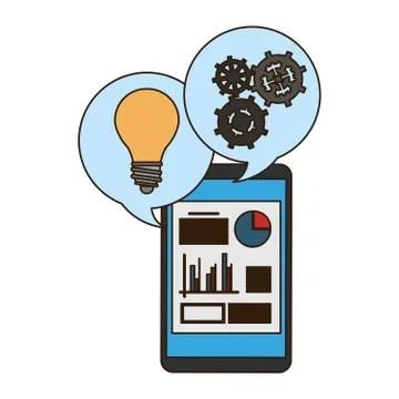 Business and technology Stock Illustration