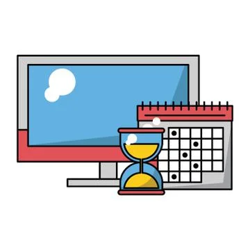 Business and technology Illustrazione stock
