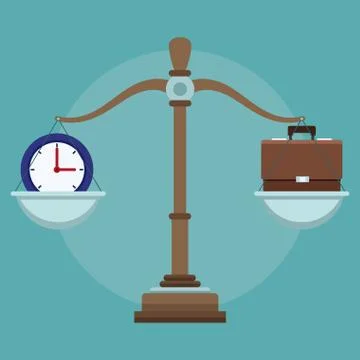 Business and time Stock Illustration